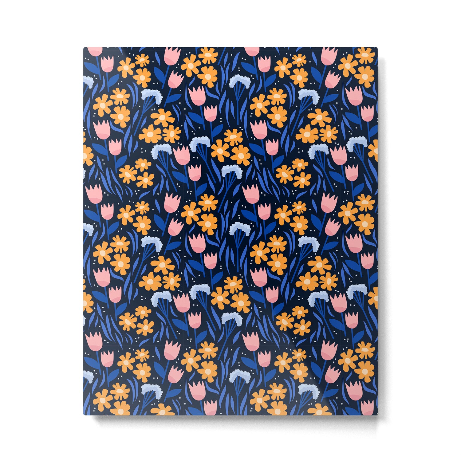 Colorful flowers pattern Metal Print Gallery Image 6
