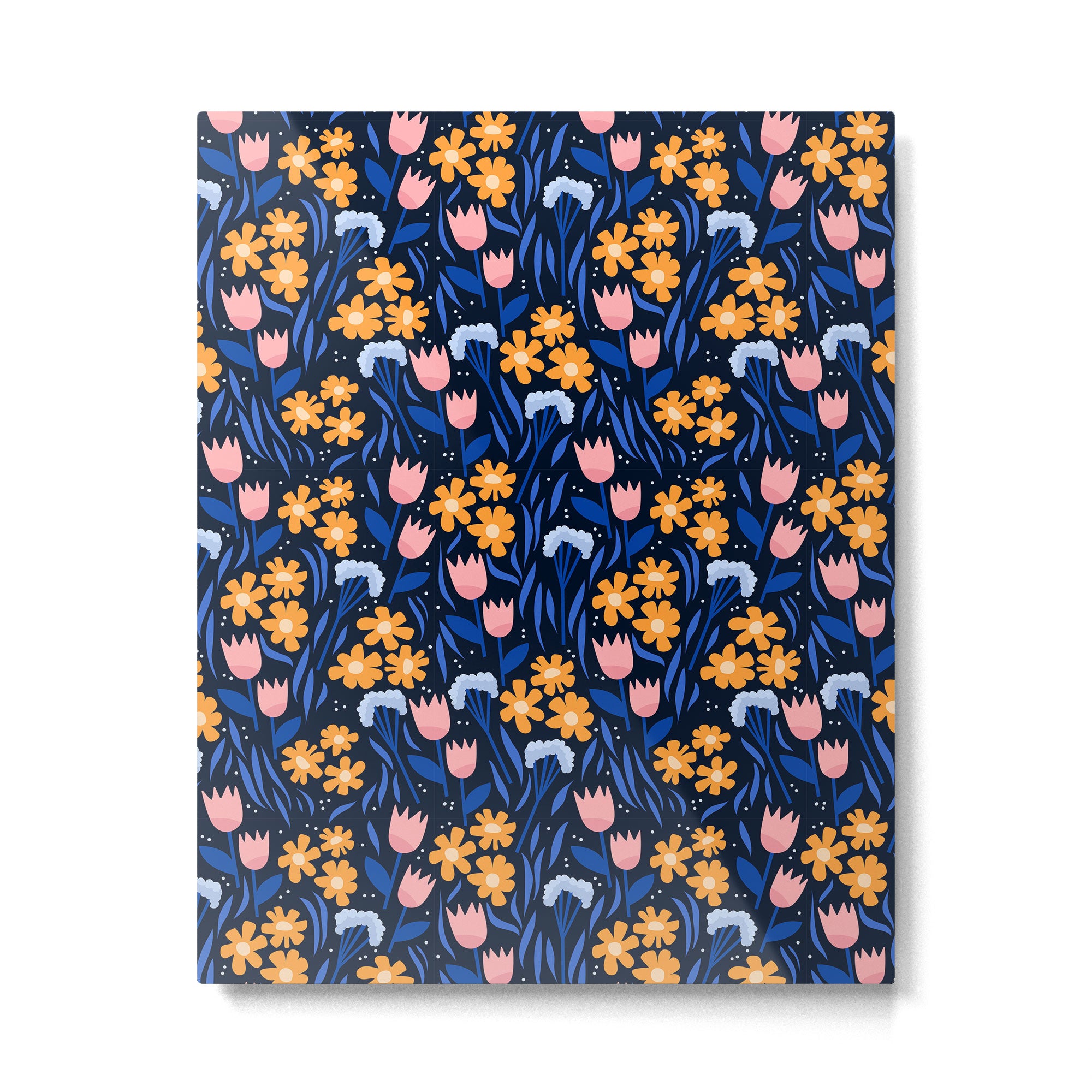 Colorful flowers pattern Metal Print Gallery Image 6
