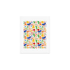 Colorful Veggie Pattern Art Print Gallery Image 1