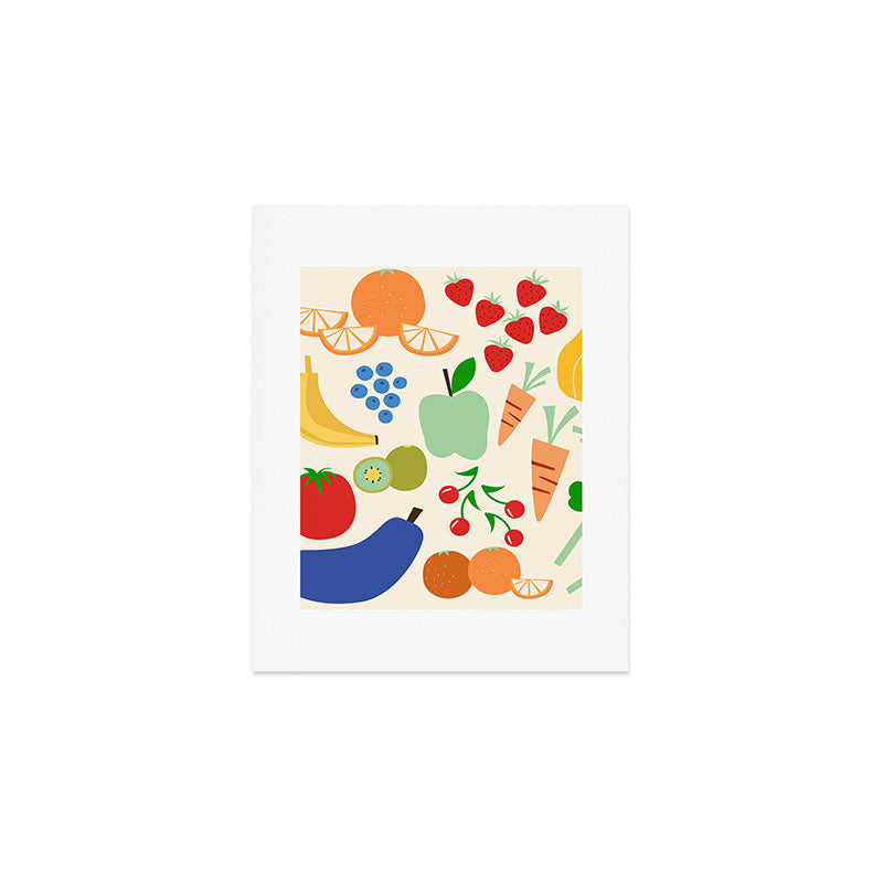 Colorful veggies Art Print Gallery Image 1