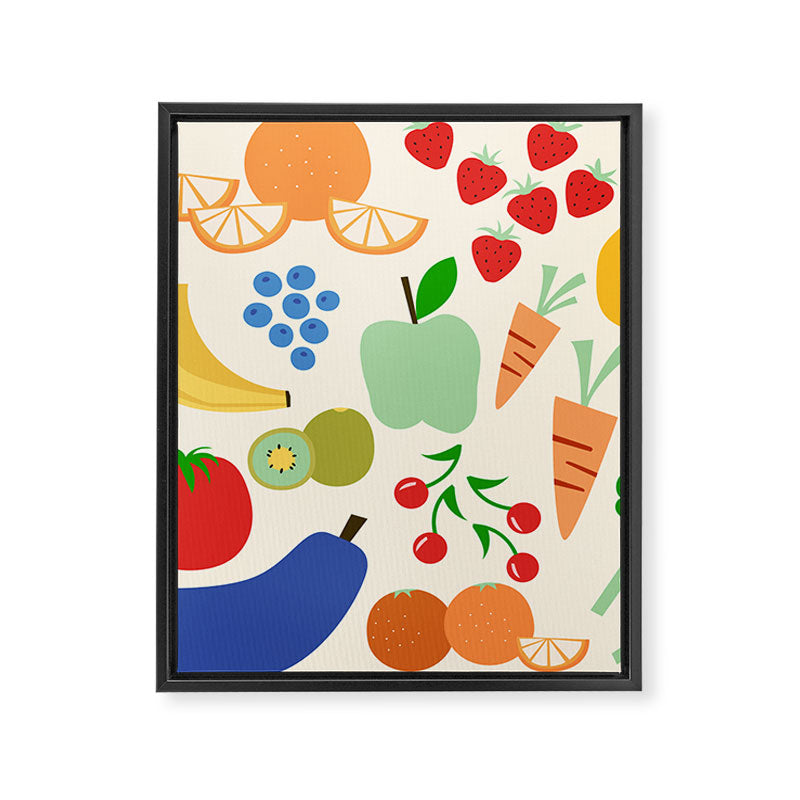 Colorful veggies Framed Canvas Print Gallery Image 8