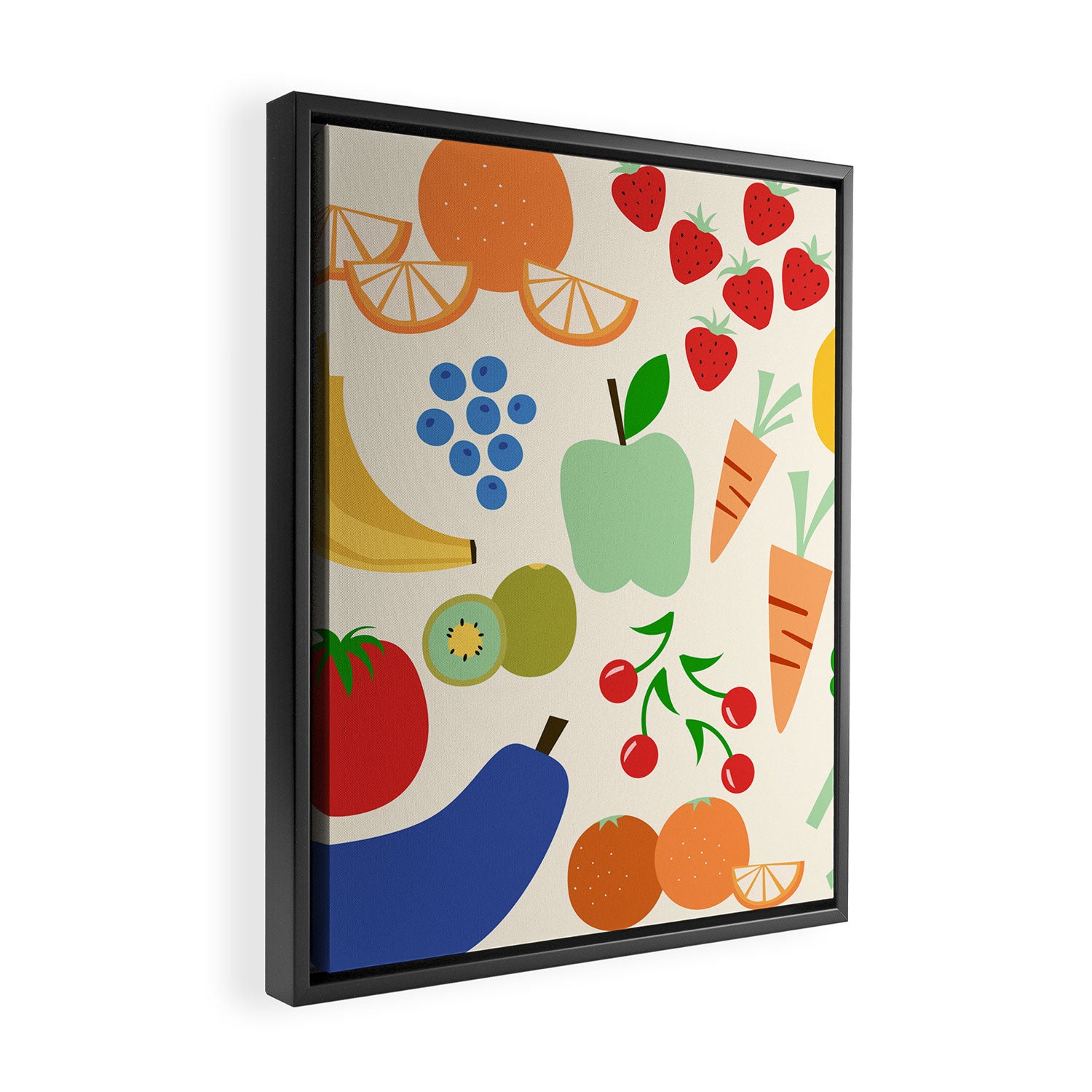 Colorful veggies Framed Canvas Print Gallery Image 2