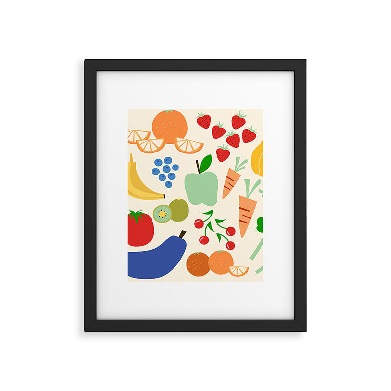 Colorful veggies Framed Art Print Gallery Image 6