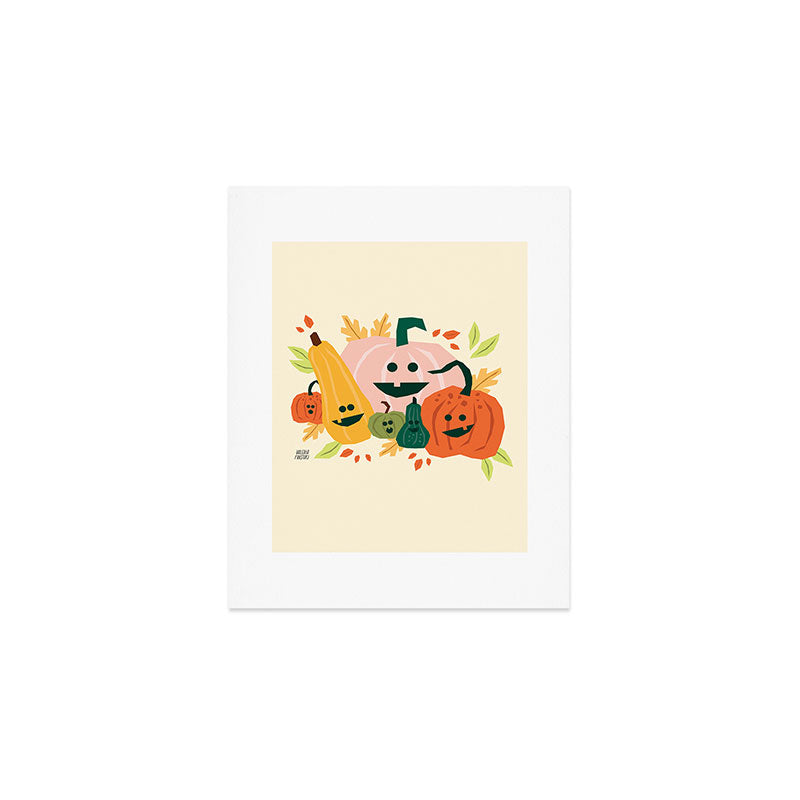 Cute scary pumpkins Art Print Gallery Image 1
