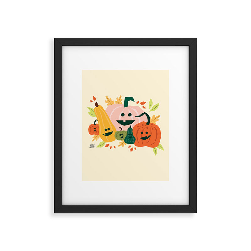 Cute scary pumpkins Framed Art Print Gallery Image 6