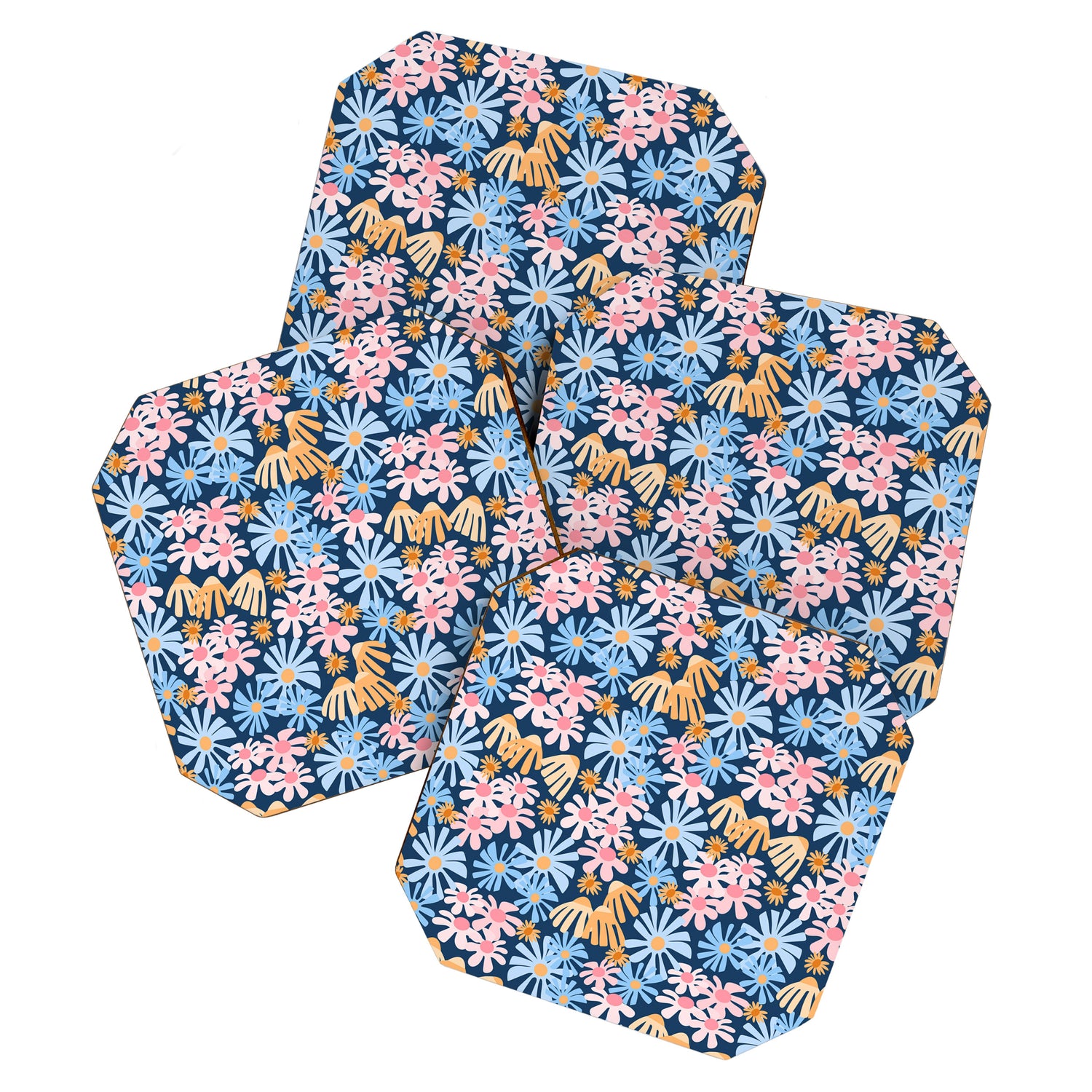 Daisies pattern Coaster Gallery Image 1