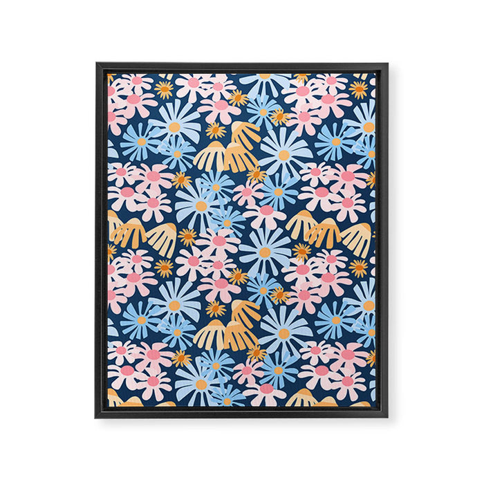 Daisies pattern Framed Canvas Print Gallery Image 1