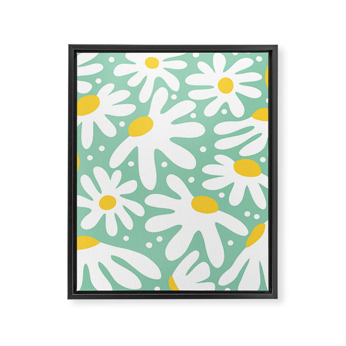 Daisy composition Framed Canvas Print Gallery Image 1