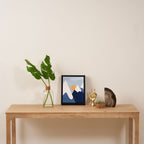 Dawn in the snowy mountains Framed Canvas Print Gallery Image 4