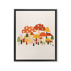 Fall Mushrooms  Framed Canvas Print Gallery Image 8