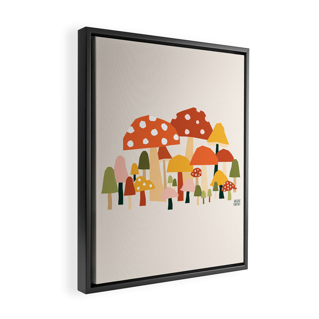 Fall Mushrooms  Framed Canvas Print Gallery Image 2