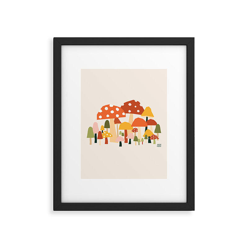 Fall Mushrooms  Framed Art Print Gallery Image 6