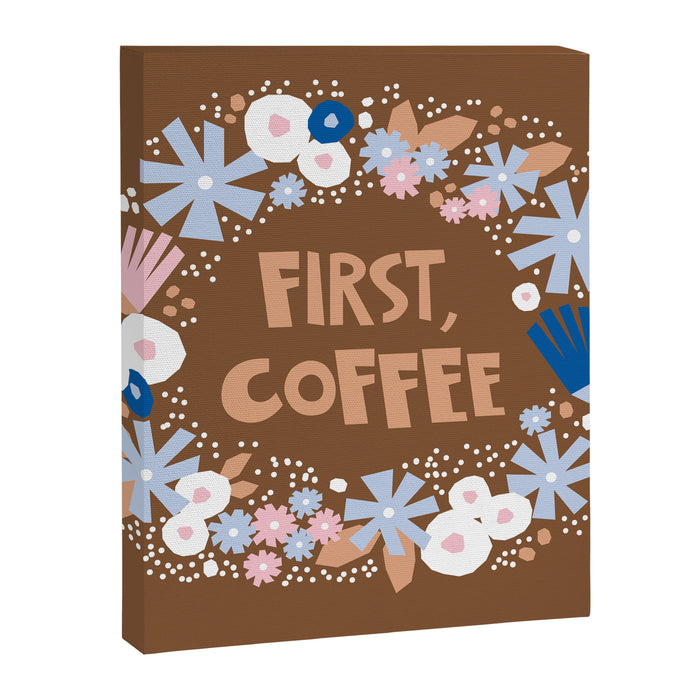 First coffee Canvas Print Gallery Image 1