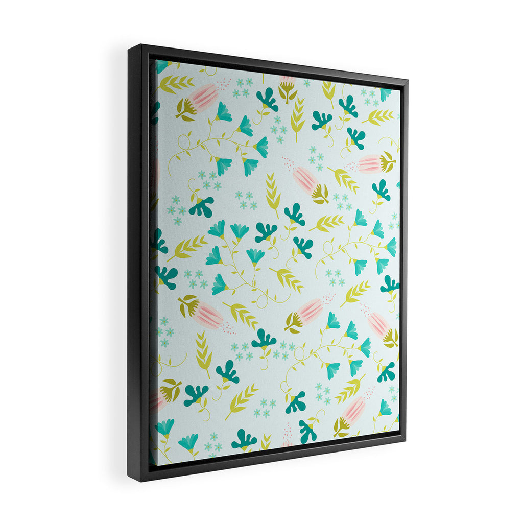 Flower garden Framed Canvas Print Gallery Image 2
