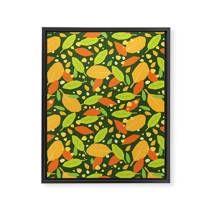 Foliage pattern Framed Canvas Print Gallery Image 1