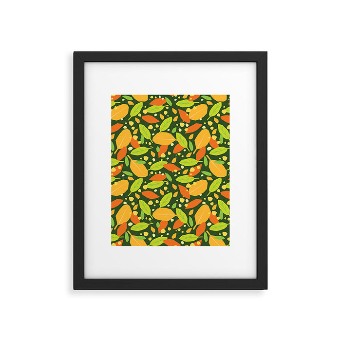 Foliage pattern Framed Art Print Gallery Image 1