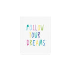 Follow your dreams hand-lettering Art Print Gallery Image 1