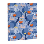 Frog in a pond pattern Canvas Print Gallery Image 8