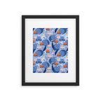 Frog in a pond pattern Framed Art Print Gallery Image 6