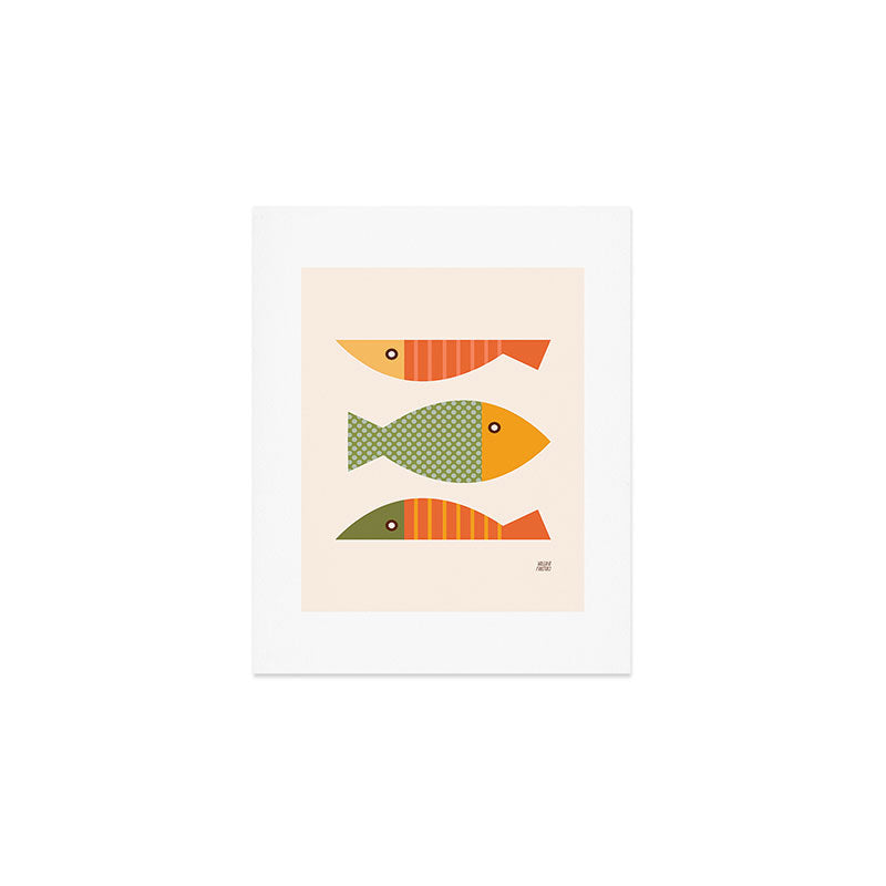 Geometrical Fish Art Print Gallery Image 1