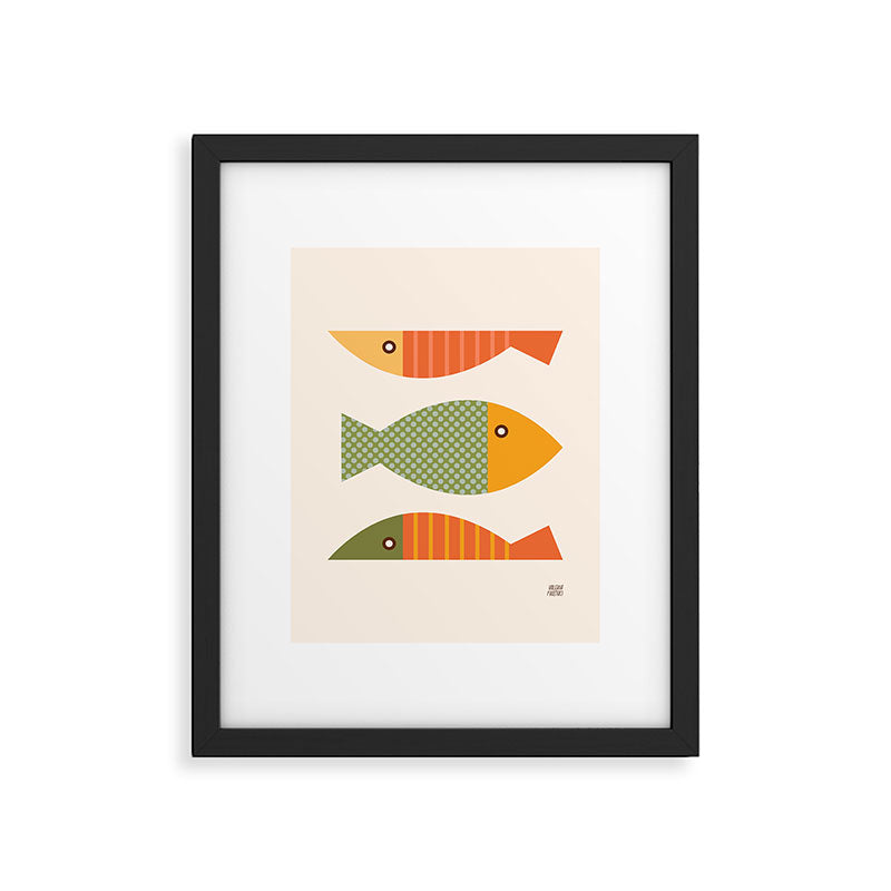 Geometrical Fish Framed Art Print Gallery Image 6