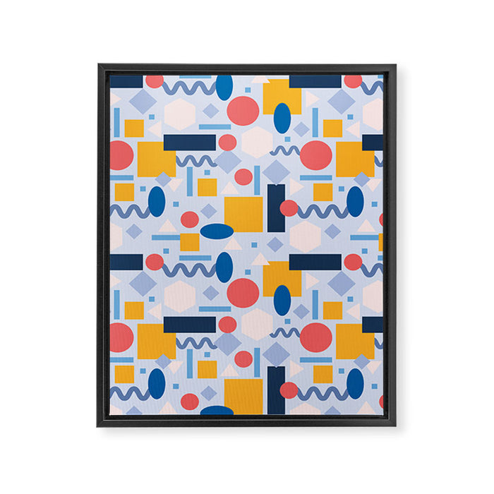 Geometrical Pattern Framed Canvas Print Gallery Image 1