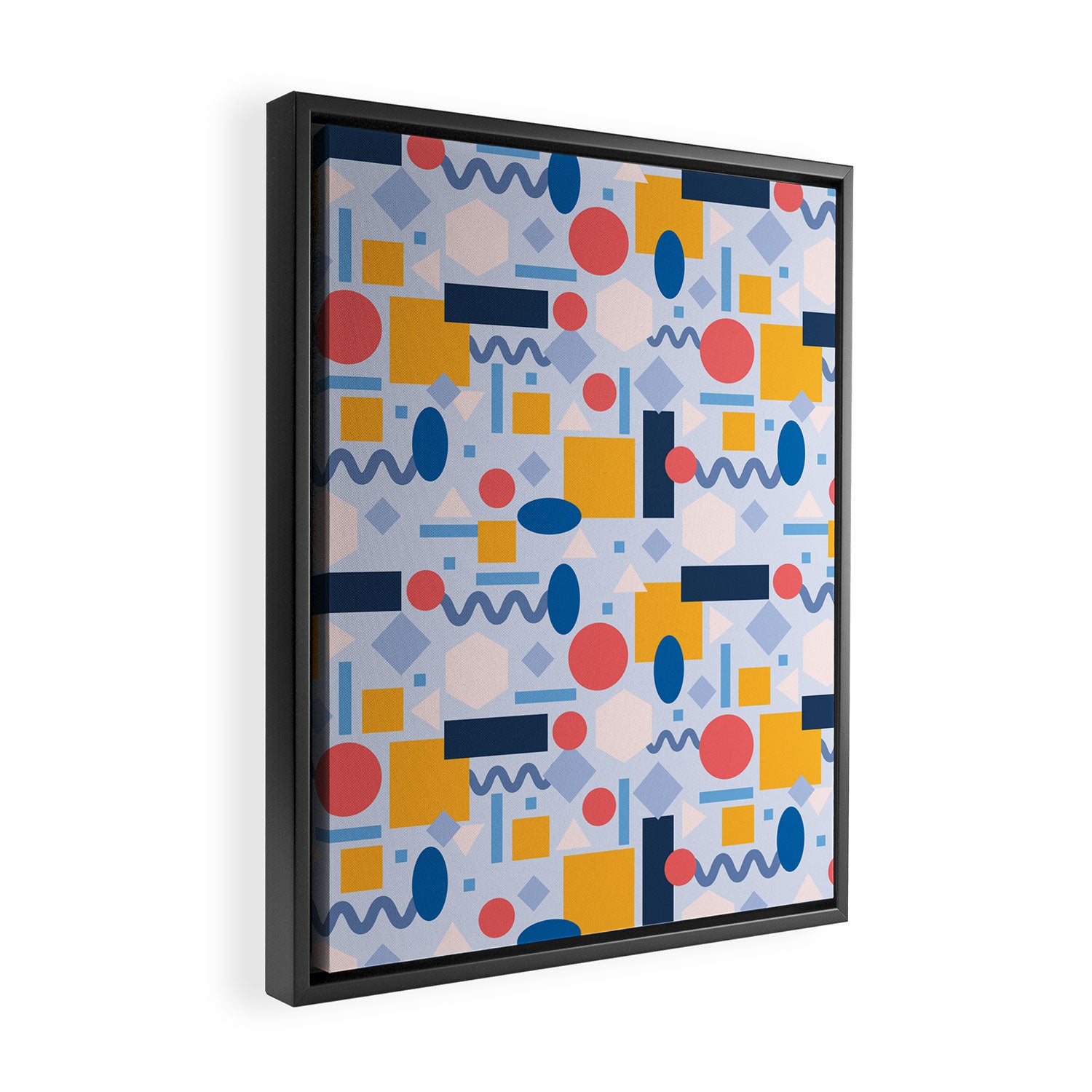 Geometrical Pattern Framed Canvas Print Gallery Image 2