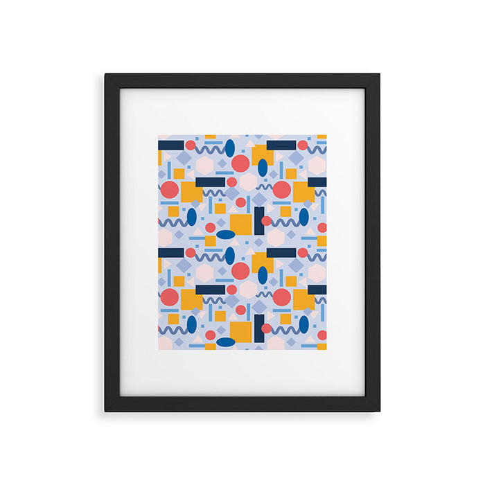 Geometrical Pattern Framed Art Print Gallery Image 1
