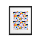 Geometrical Pattern Framed Art Print Gallery Image 6