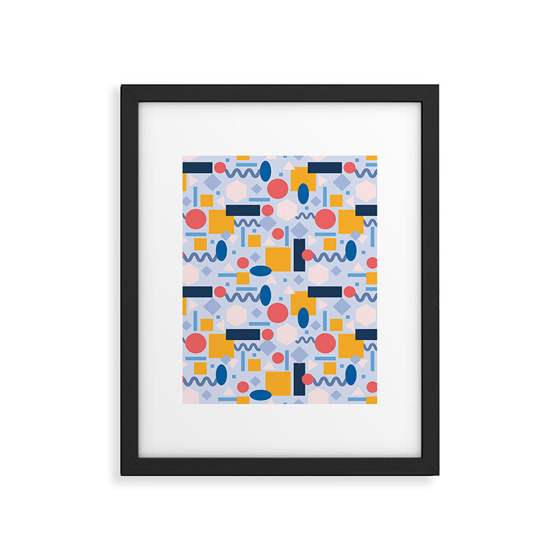 Geometrical Pattern Framed Art Print Gallery Image 6