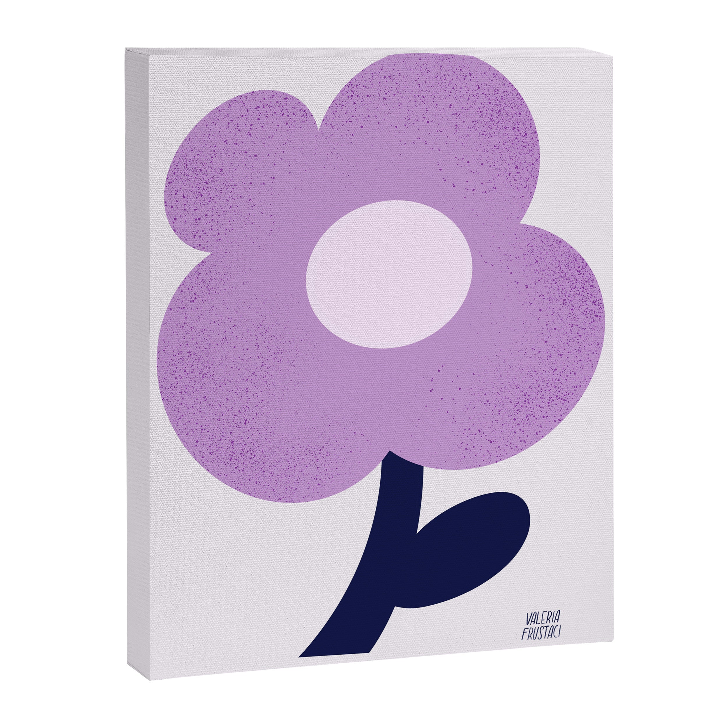 Giant violet flower Canvas Print Gallery Image 8