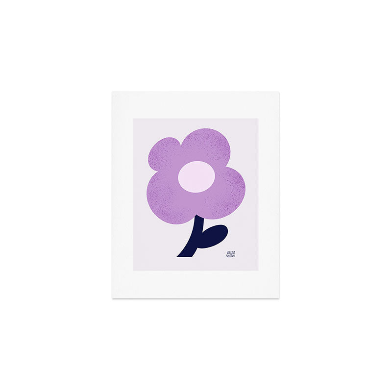 Giant violet flower Art Print Gallery Image 1