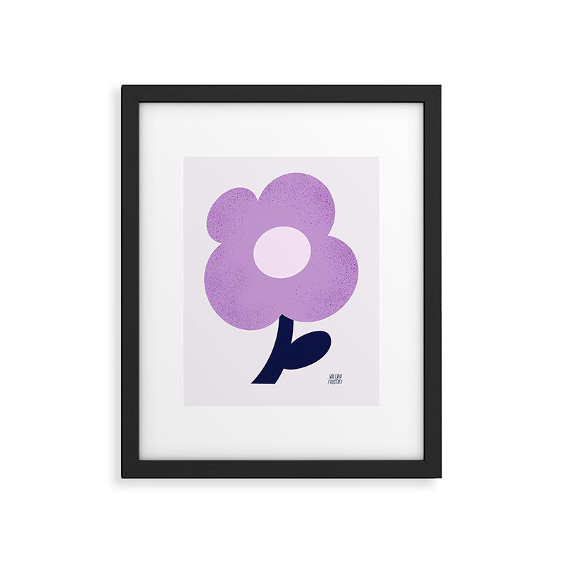 Giant violet flower Framed Art Print Gallery Image 6