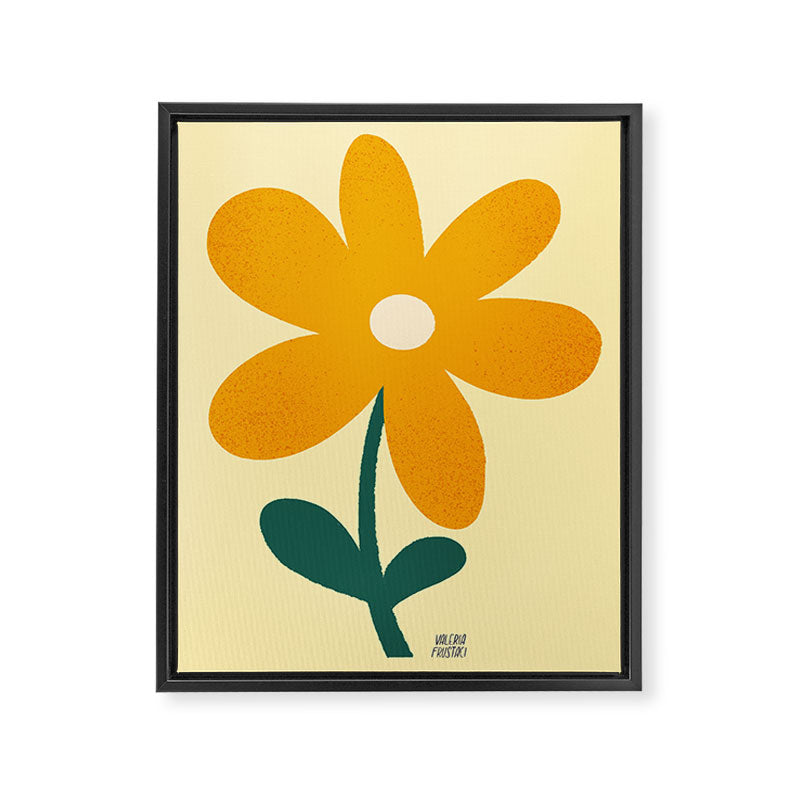 Giant yellow flower Framed Canvas Print Gallery Image 8