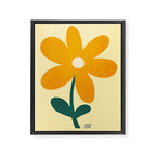 Giant yellow flower Framed Canvas Print Gallery Image 8