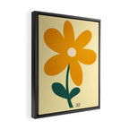 Giant yellow flower Framed Canvas Print Gallery Image 2