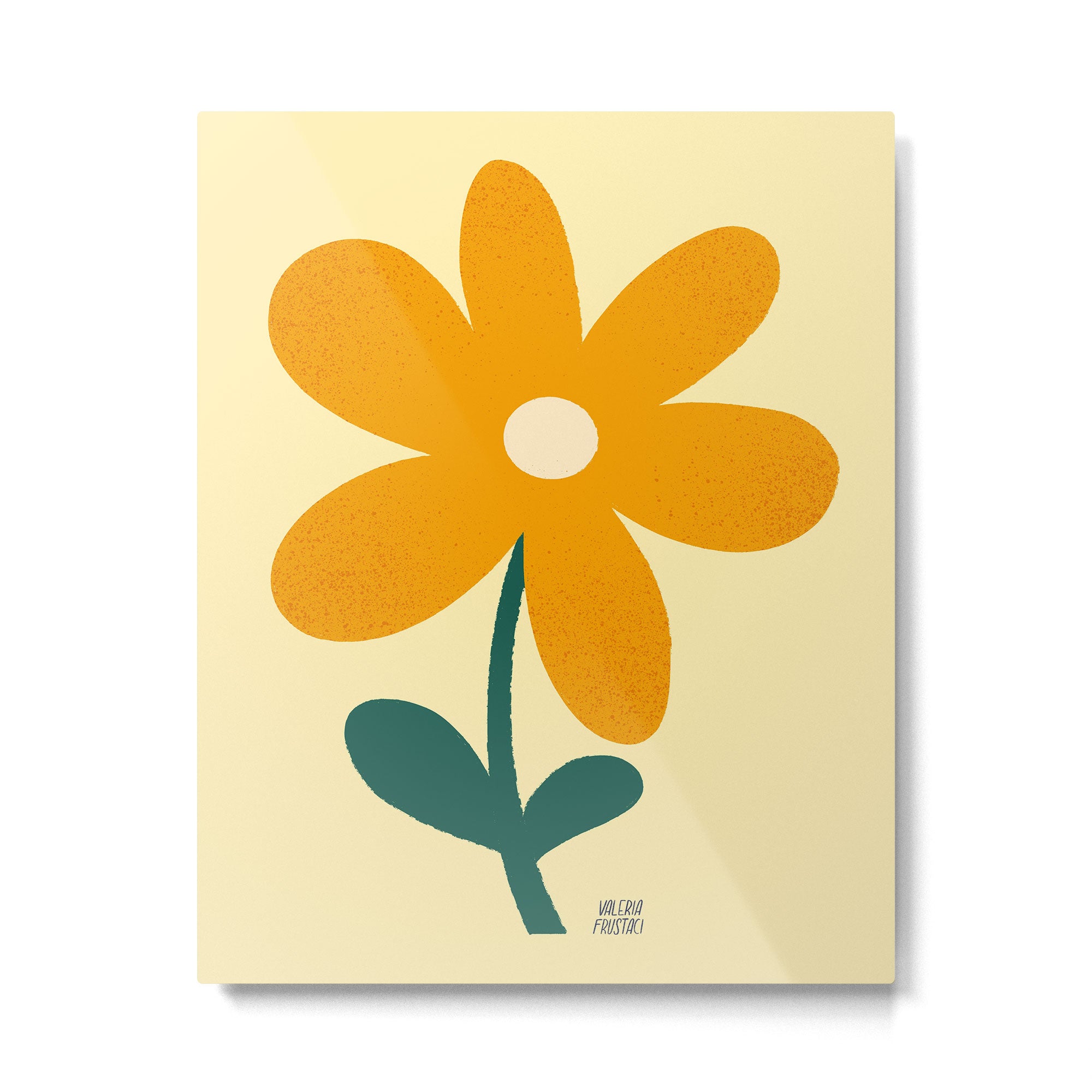Giant yellow flower Metal Print Gallery Image 6