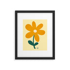 Giant yellow flower Framed Art Print Gallery Image 6