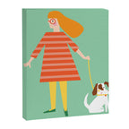 Girl and her doggy Canvas Print Gallery Image 8