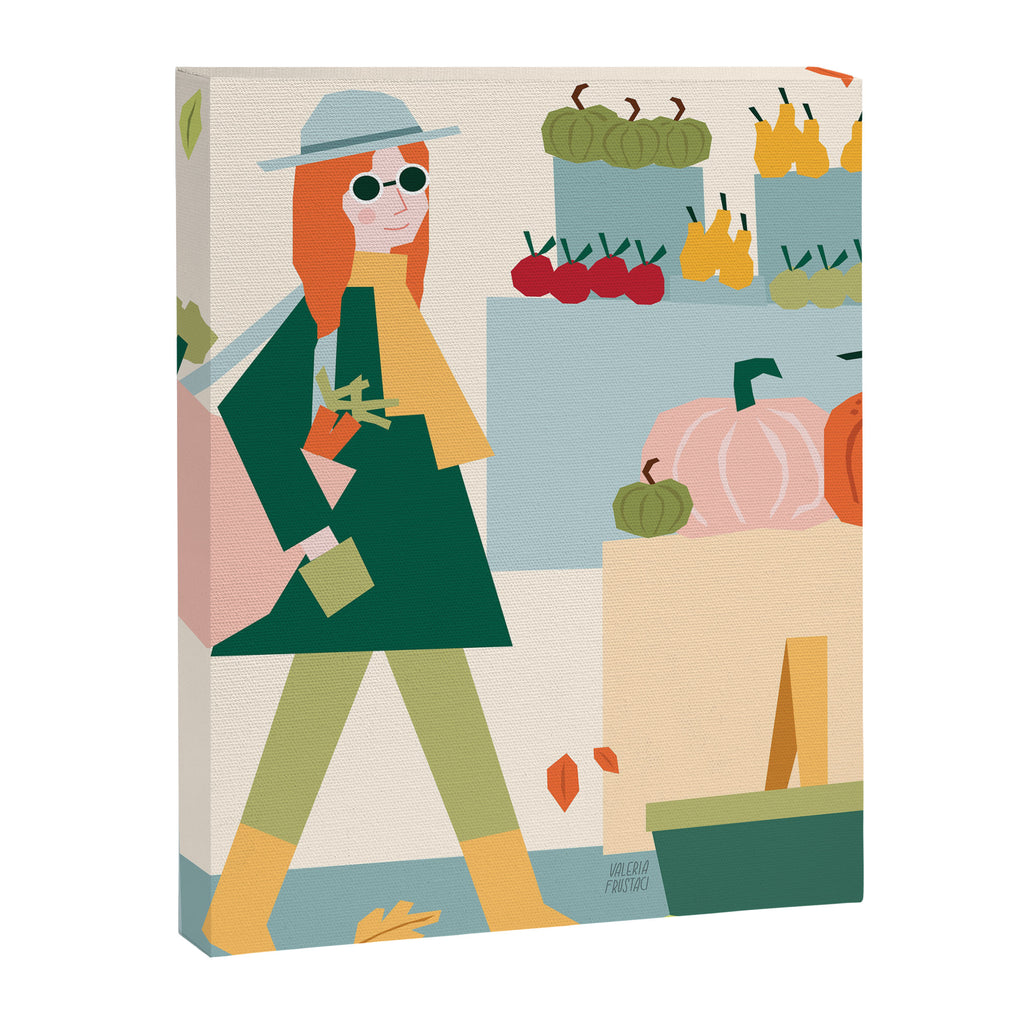 Girl at the farmers market Canvas Print Gallery Image 8
