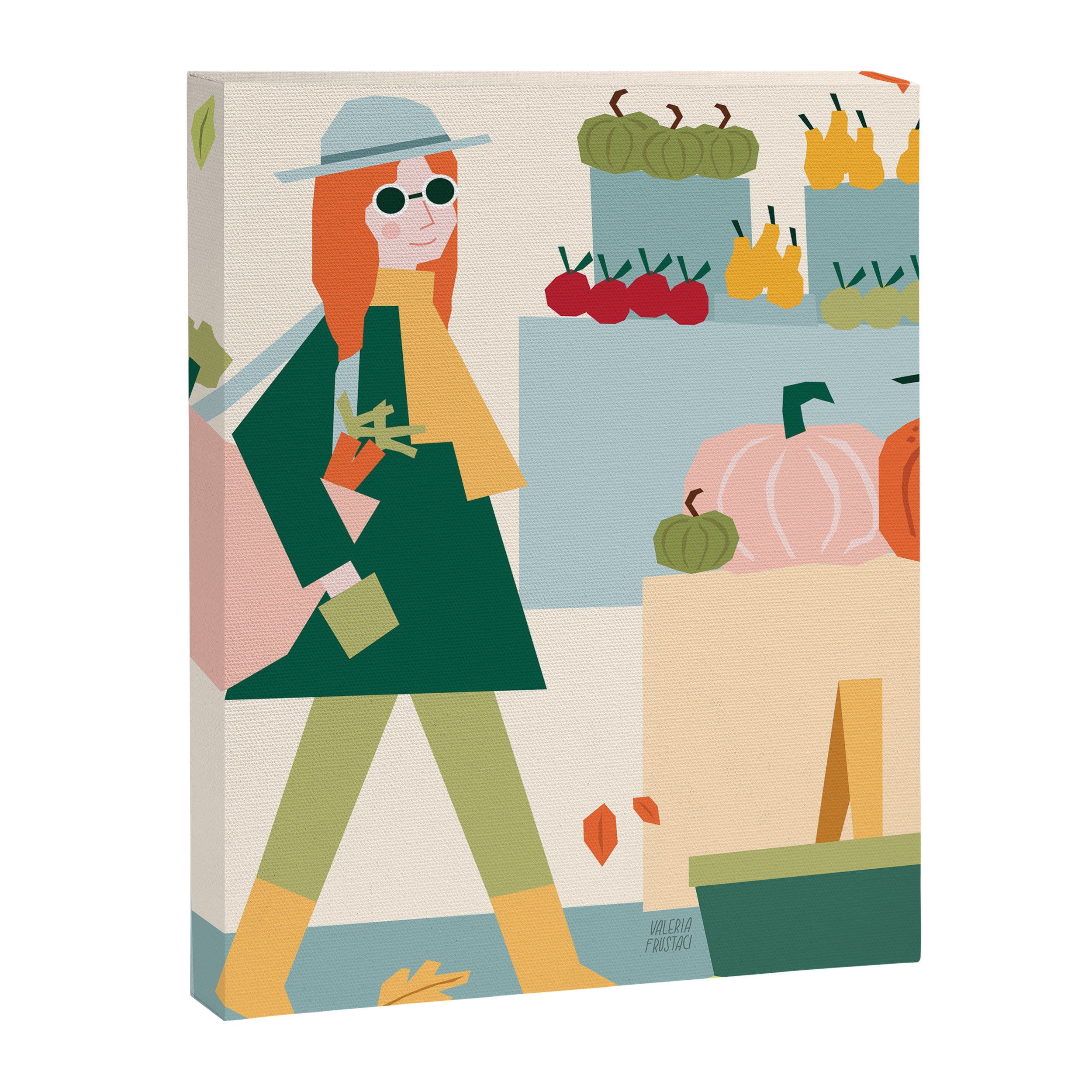 Girl at the farmers market Canvas Print Gallery Image 8