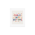 Girls can do anything  Art Print Gallery Image 1