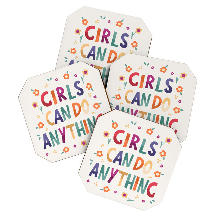 Girls can do anything  Coaster Gallery Image 1