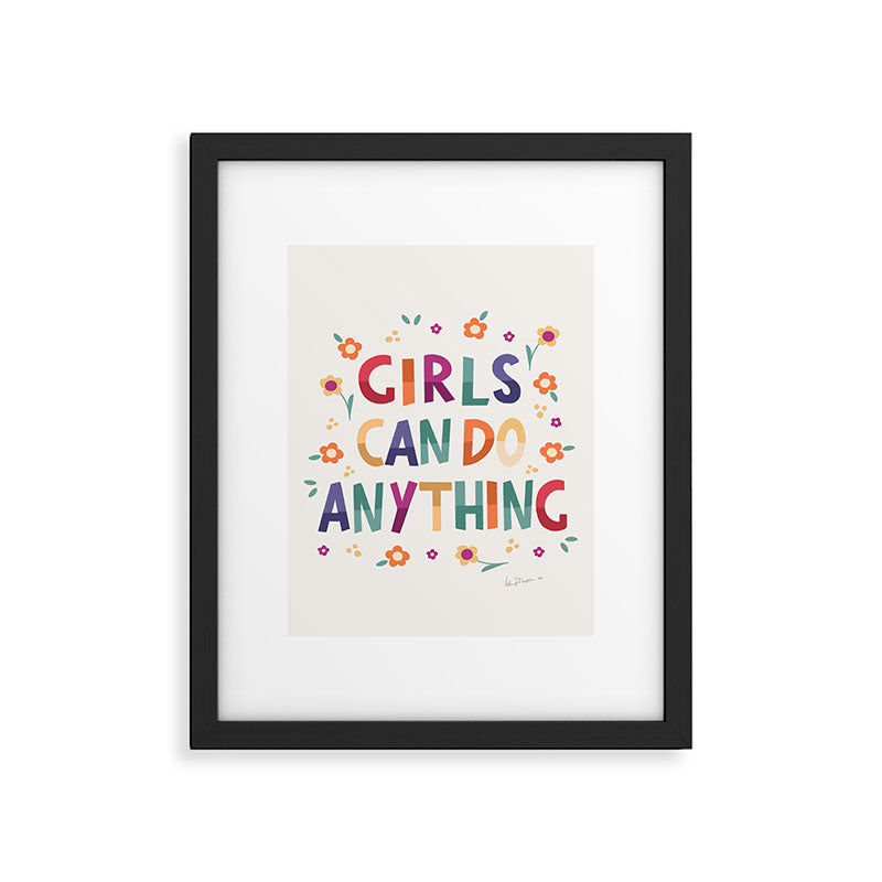 Girls can do anything  Framed Art Print Gallery Image 5