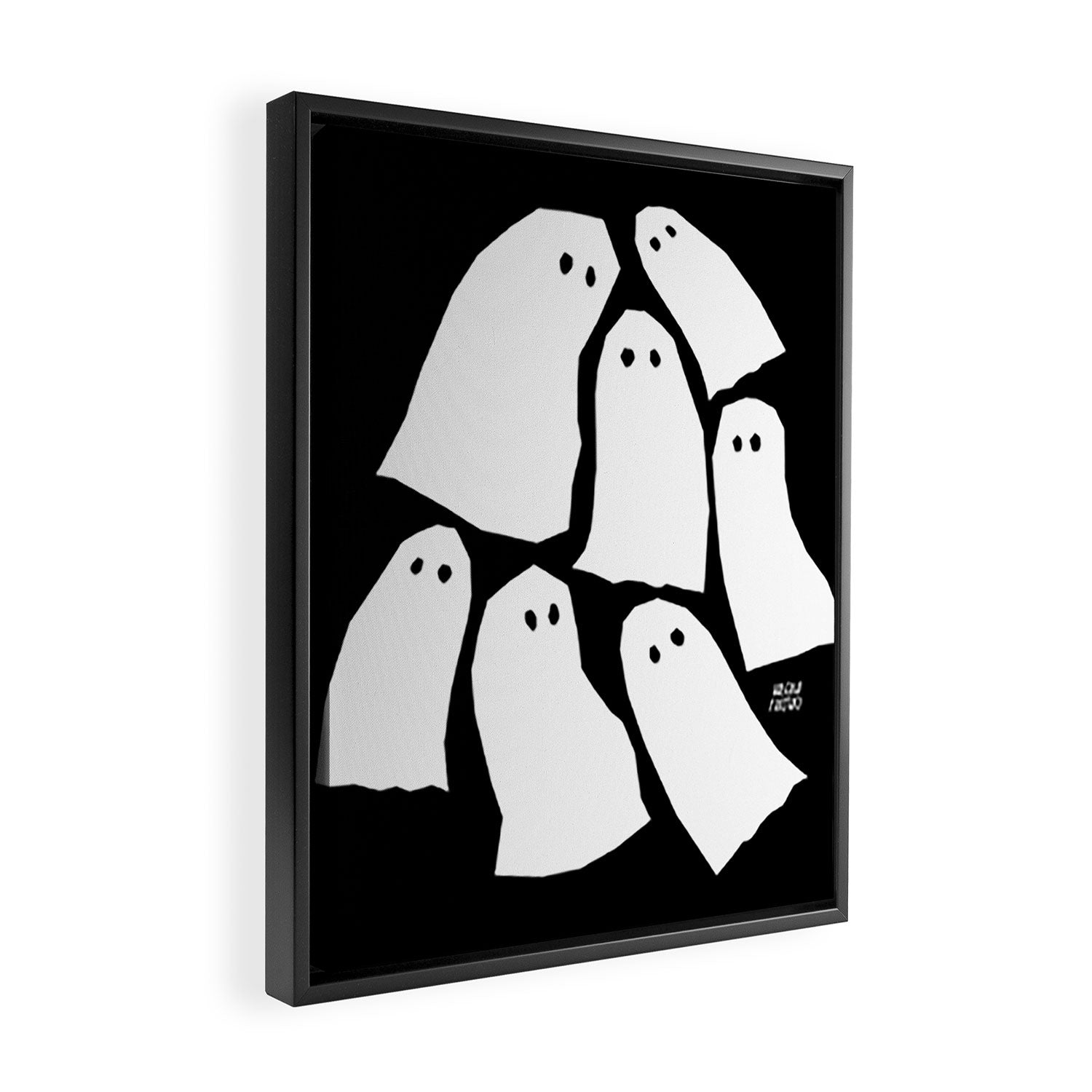 Halloween Ghosts Framed Canvas Print Gallery Image 2