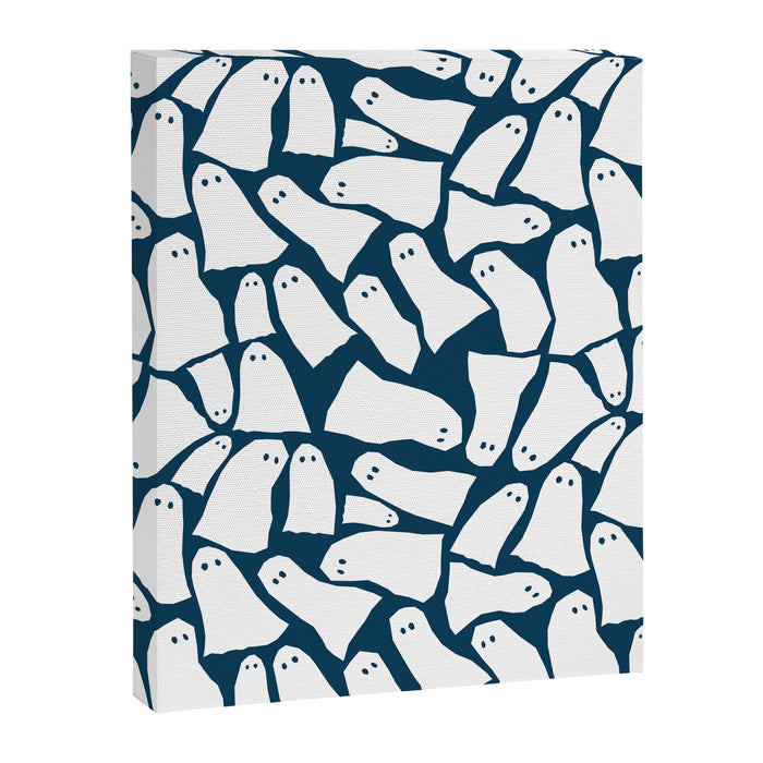 Halloween ghosts pattern  Canvas Print Gallery Image 1