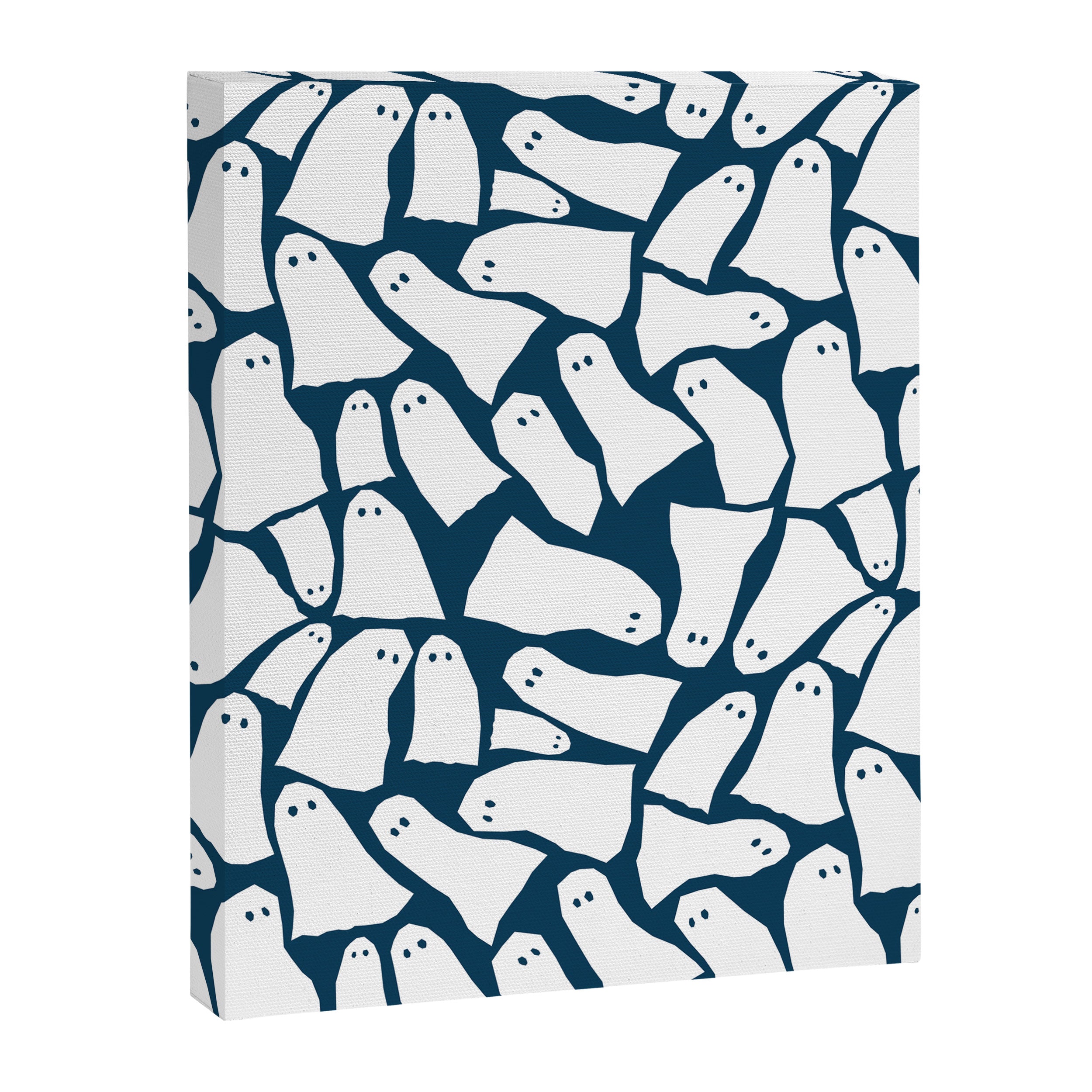 Halloween ghosts pattern  Canvas Print Gallery Image 8