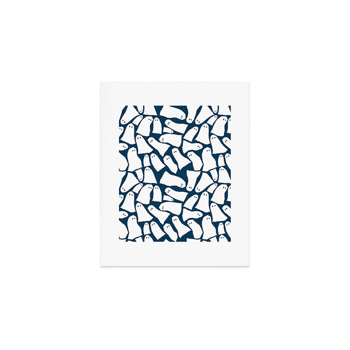 Halloween ghosts pattern  Art Print Gallery Image 1