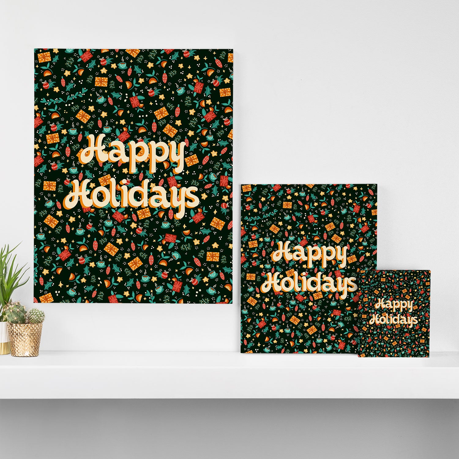 Happy holidays Canvas Print Gallery Image 3