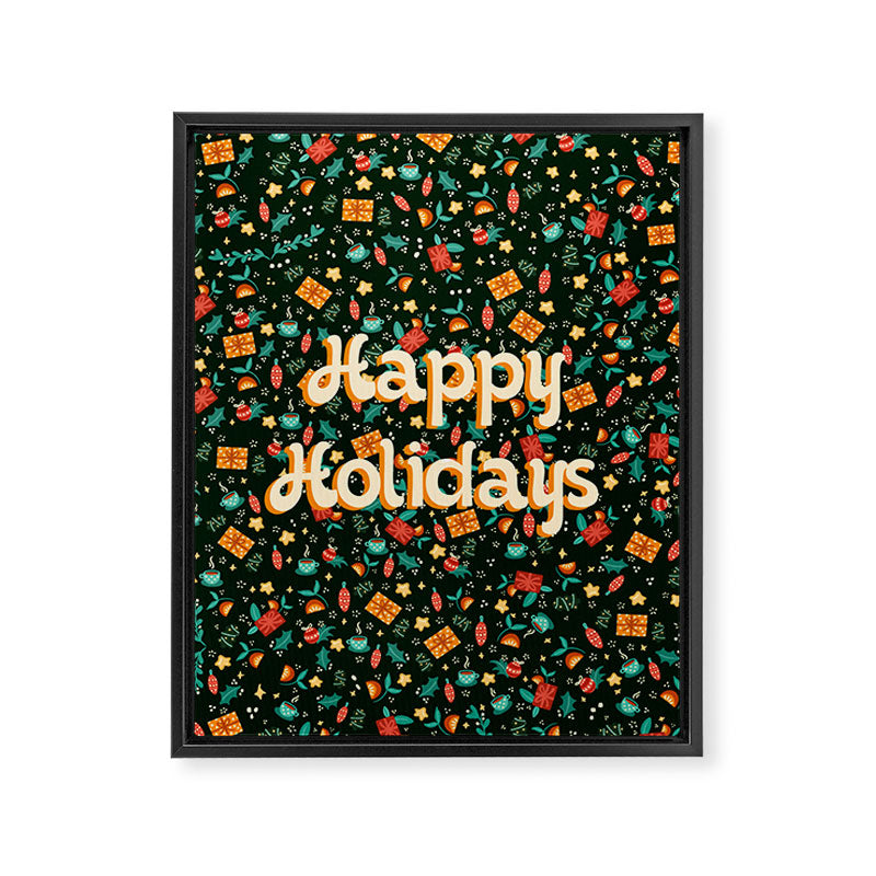 Happy holidays Framed Canvas Print Gallery Image 6